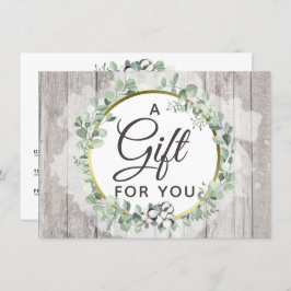 Certifikat för bomull för sydlig vattenfärg inbjudningar