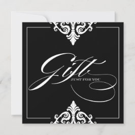 Certifikat för Classy Black and White Gift