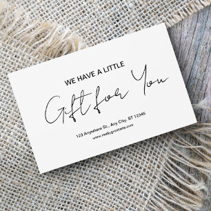 Certifikat för Clean Black & White Voucher Gift