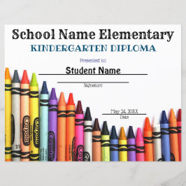 Certifikat för Crayon Wave Studenten