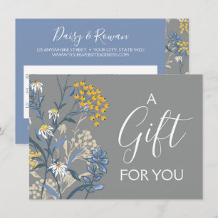Certifikat för daisy- och rovblommor inbjudningar