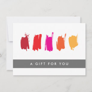Certifikat för färgrutor av typen Red/Orange Gift