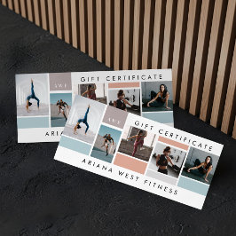 Certifikat för foto-kollage-gåva för Fitness