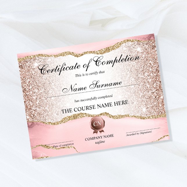 Certifikat för fullföljning av kursavslutning (Skapare uppladdad)