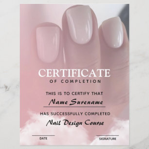 Certifikat för fullgörande av utmärkelsen Nagel