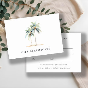 Certifikat för gåva från den tropiska kusten Handf