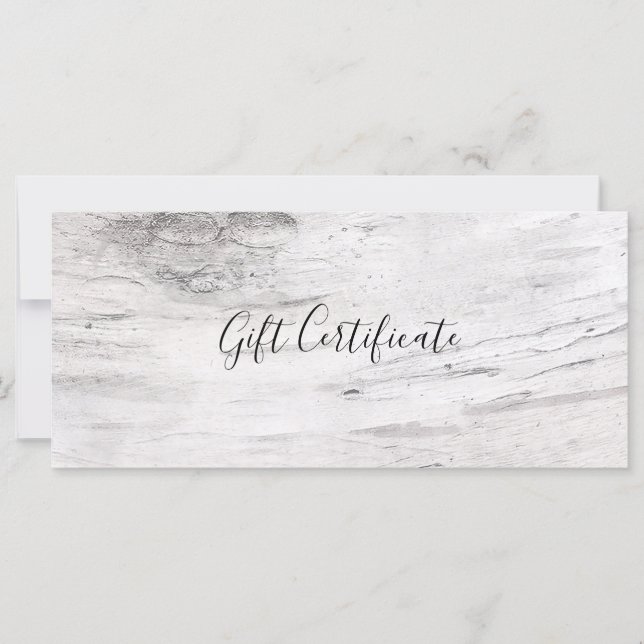 Certifikat för gåva från vit fågel Träd Wood Rusti (Framsida)