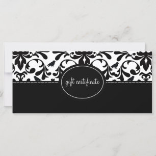 Certifikat för gåvor från Damask Birds Boutique St