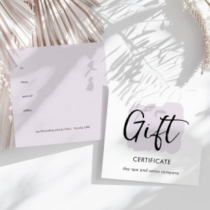 Certifikat för gift-kupong med modern skript