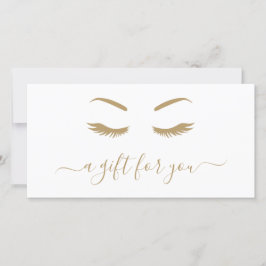 Certifikat för Guld Lash-gåva av minimalistisk Ele