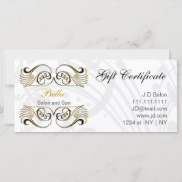 Certifikat för gult, svartvitt och Chic