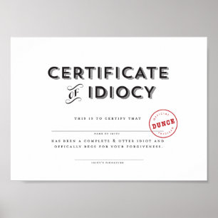 Certifikat för joniserande strålning poster