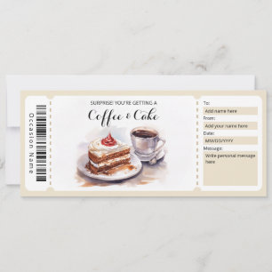Certifikat för kaffe och kummelgåva inbjudningar