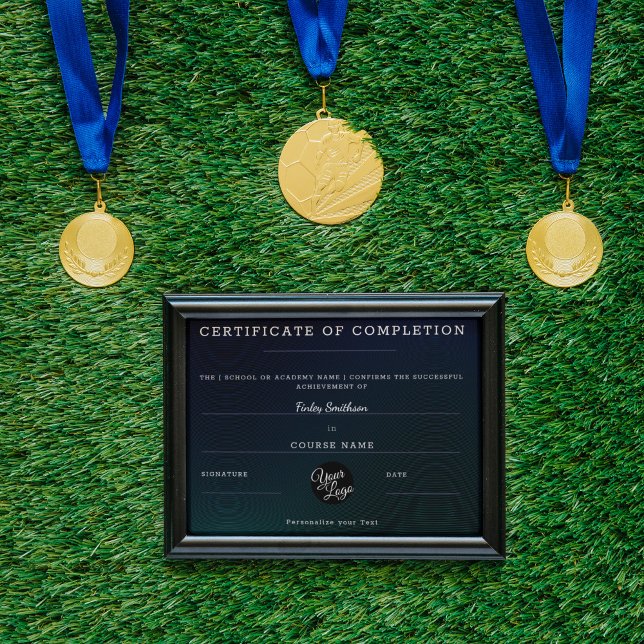 Certifikat för komplettering av modern svart Mascu (Skapare uppladdad)