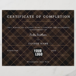 Certifikat för komplettering Modern Brown Masculin