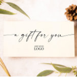 Certifikat för Logotyp av modern Elegant<br><div class="desc">Modern Elegant Branded Logotyp Gift Certificate - perfekt för restauranger,  bistros,  kaféer,  hårsalonger med mera!</div>