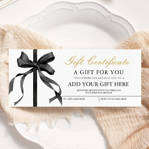 Certifikat för minimalistiskt gift-kupong med svar inbjudningar