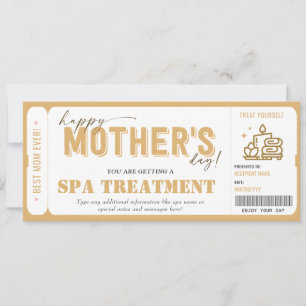 Certifikat för Mors dag Gift Spa-kupong Inbjudningar