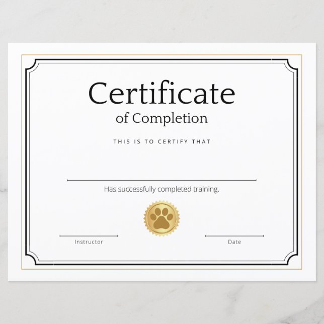 Certifikat för nöjestrafik - modernt (Framsida)