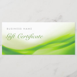 Certifikat för påfyllnadskort för grönt