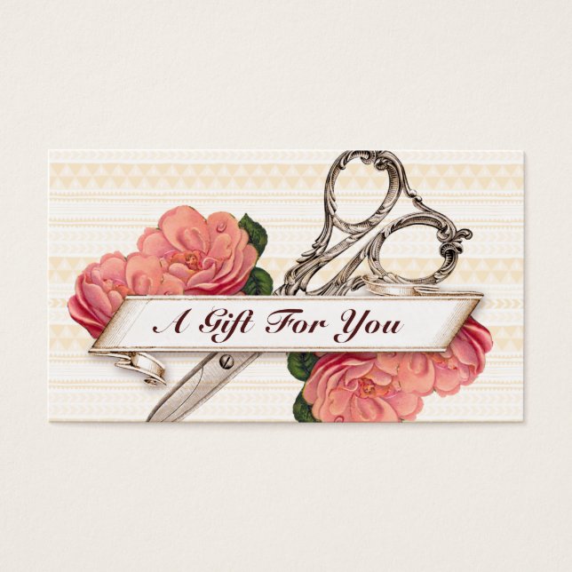 certifikat för presentkort för hårstilist-stilitis (Framsidan)