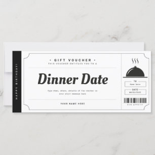 Certifikat för reservationsgåva från restauranger