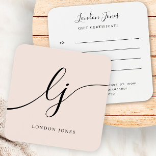 Certifikat för Rosa av Chic för modern Elegant
