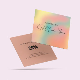 Certifikat för  Rosa av holografiskt regnbåge