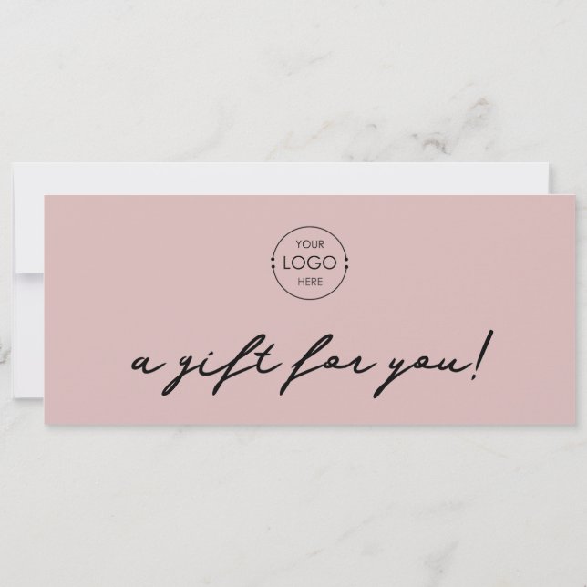 Certifikat för  Rosa av minimalistisk logotyp (Baksida)