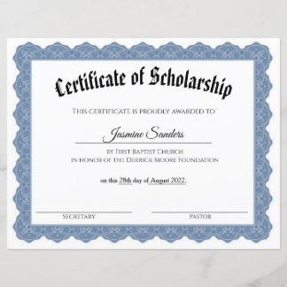 Certifikat för skolgång