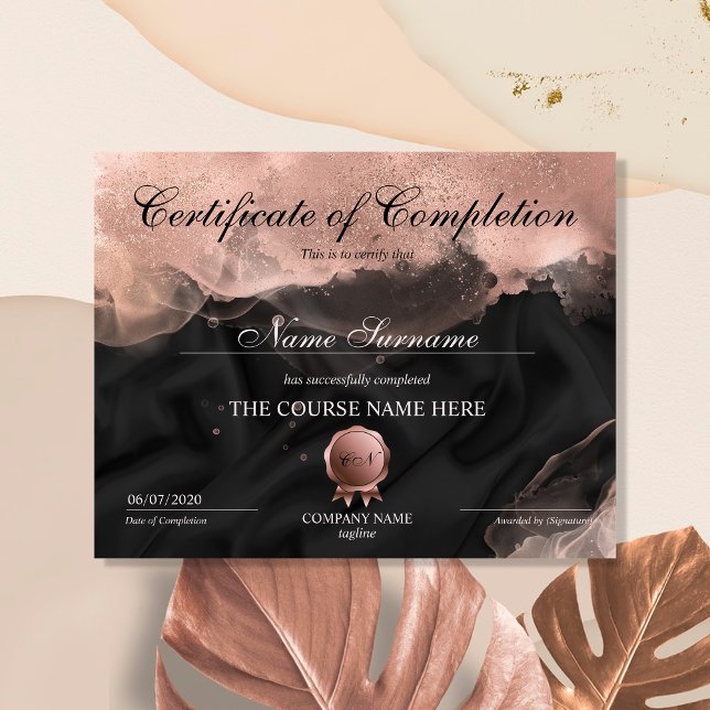 Certifikat för slutpris - Makeup-kurser (Skapare uppladdad)