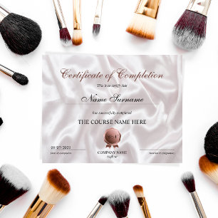 Certifikat för slutpris - Makeup-kurser