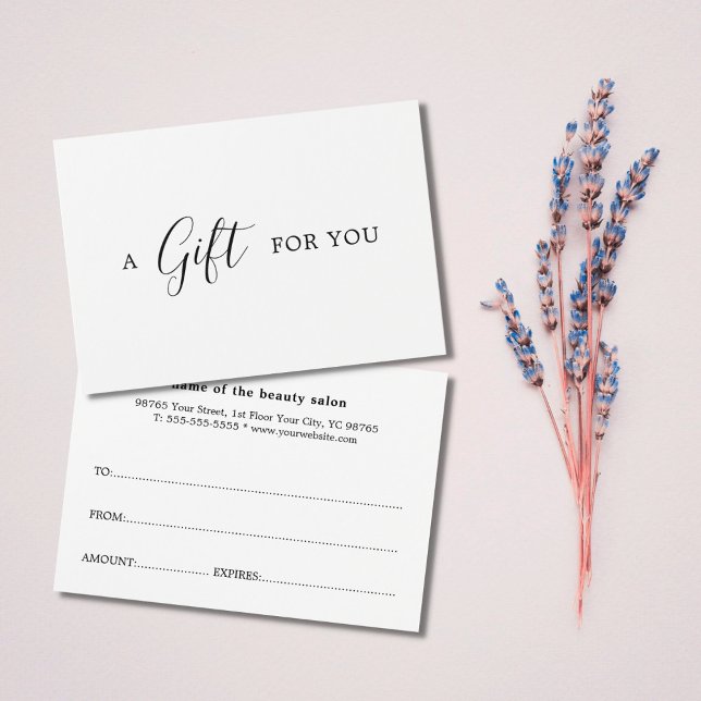 Certifikat för svartvit gåva med minimal Elegant (Skapare uppladdad)