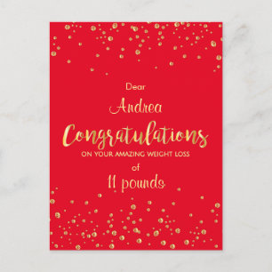 Certifikat för tilldelning av limmat lyckad viktfö vykort