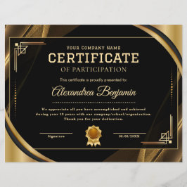 Certifikat för utvärdering av resultat