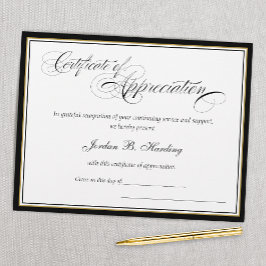 Certifikat för värdering