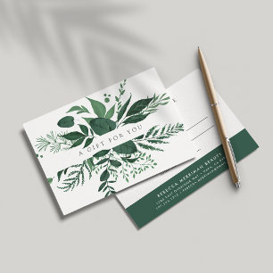 Certifikat för vild Forest Gift
