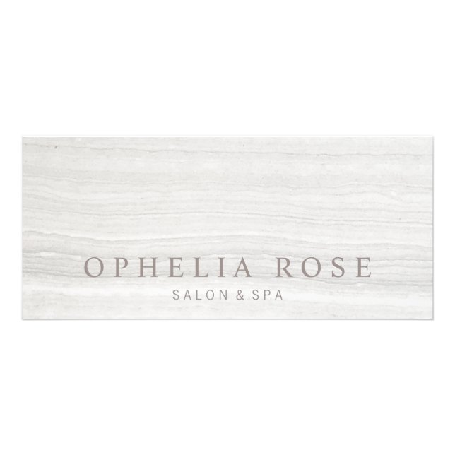Certifikat för vit marmorgåva med Elegant Reklamkort (Framsidan)