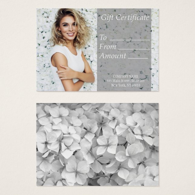 Certifikat för vit salon (Framsida & baksida)