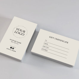 Certifikat om gåva från Logotypen i det moderna el