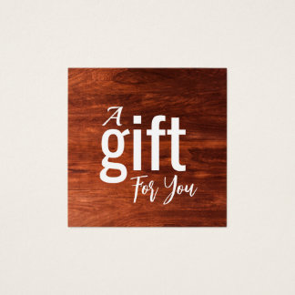 Certifikatkort för elegant Beauty Salon Gift - enk Fyrkantigt Visitkort