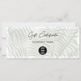 Certifikatkupong för Tropical Business Logotyp Gif