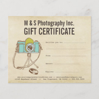 Certifikatmall för vintage-fotoskrivare