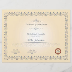 Certifikatmall Reklamblad
