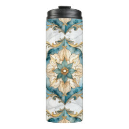 Cerulean Bloom Tapestry Termisk Tumbler