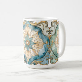 Cerulean Bloom Tapetdunk Kaffemugg