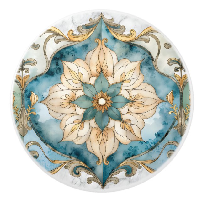 Cerulean Bloom Tapetssamling Knopp (Framsidan)