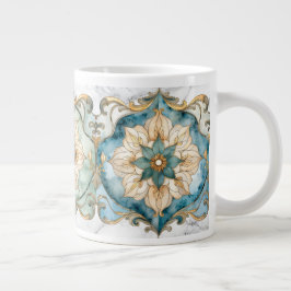 Cerulean Bloom Tapetstor Jättekaffemugg Jumbo Mugg