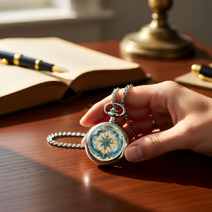 Cerulean Bloom Tapetsträck Halsbandsur Armbandsur