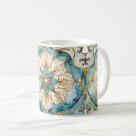 Cerulean Bloom Tapettryck Kaffemugg